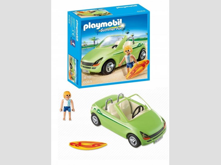 Playmobil surfista con coche descapotable 1