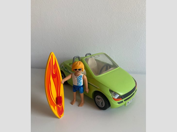 Playmobil surfista con coche descapotable 2