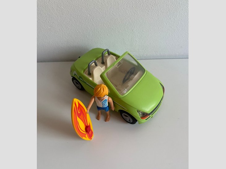 Playmobil surfista con coche descapotable 3