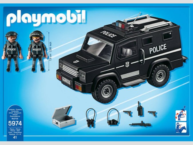 Playmobil coche todoterreno policía